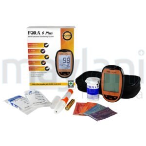 Fora 6 Plus Alat Cek Darah 6 in 1 Tes Gula Darah Kolesterol Asam Urat Keton Hemoglobin Hematokrit Fora6 Meter Glucose Cholesterol Uric Acid Ketone HB Hematocrit HCT