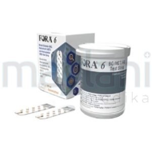 Fora 6 Plus Strip Tes 3in1 Gula Darah Hemoglobin Hematokrit Isi 25 pcs Refill Fora6 BG HCT HB