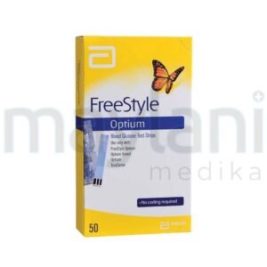 Abbott FreeStyle Optium Glucose Strip Stik Gula Darah Isi 50 Pcs