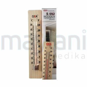 Gea Thermometer Ruangan Kayu S092 Termometer Pengukur Suhu Kamar S 092